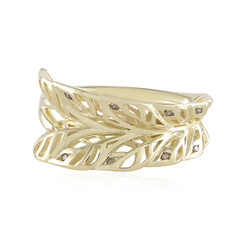Anello in oro con Diamante Champagne I2 (Ornaments by de Melo)