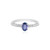 Anello in argento con Tanzanite (non riscaldata)