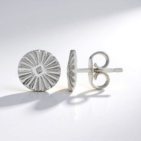 Orecchini in argento con Diamante I2 (I)