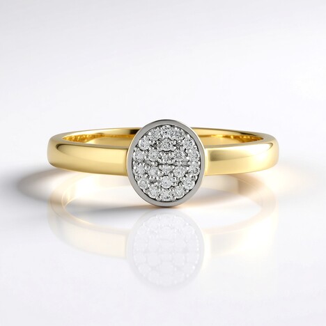 Anello in oro con Diamante SI2 (H) (de Melo Gold)