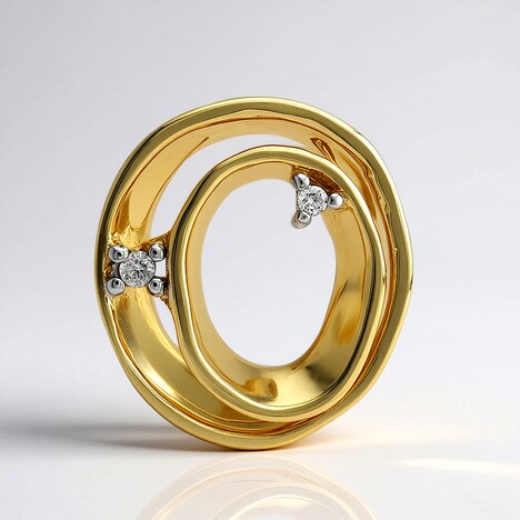 Ciondolo in argento con Diamante SI1 (G) (Annette)