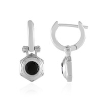Black Onyx Silver Earrings