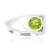 Anillo en plata con Peridoto de Jilin (de Melo Essence)