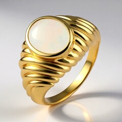 Anello in argento con Opale di Welo (de Melo Essence)