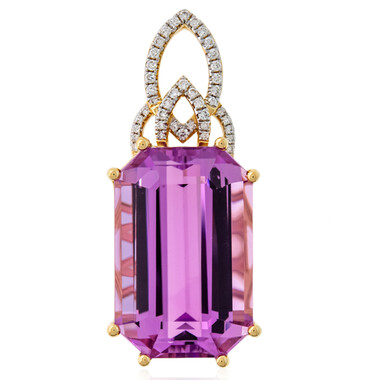 Ciondolo in oro con Kunzite Patroke (AMAYANI)