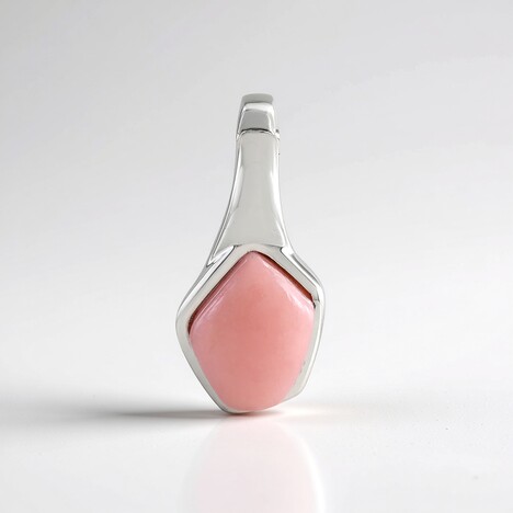 Ciondolo in argento con Opale Rosa (MONOSONO COLLECTION)