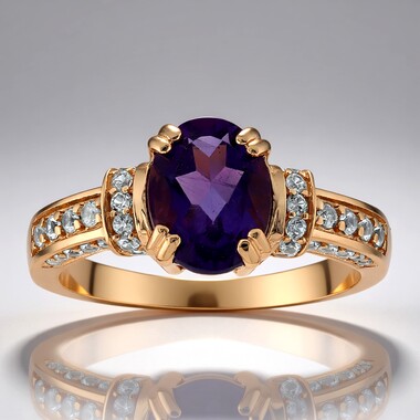 Marokkanischer Amethyst-Silberring