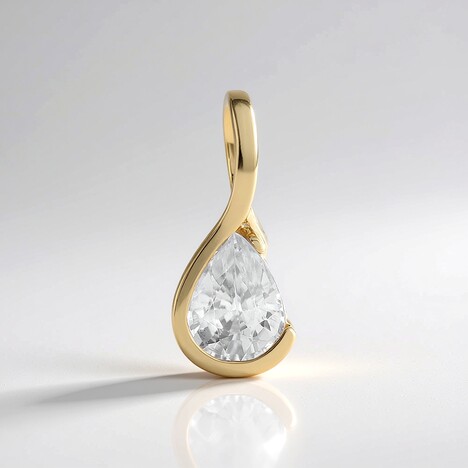 Pendentif en or et Zircon
