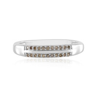 Anello in argento con Diamante Cioccolato I3
