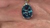 Zilveren halsketting met een Londen-blauwe topaas (Gems en Vogue)