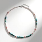 Collana in argento con Conchiglia di Ostrica Spinosa Arancione