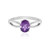 Moroccan Amethyst Silver Ring