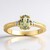 Bague en or et Diaspore à couleur changeante