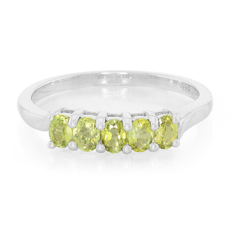 Cuprian Tourmaline Silver Ring