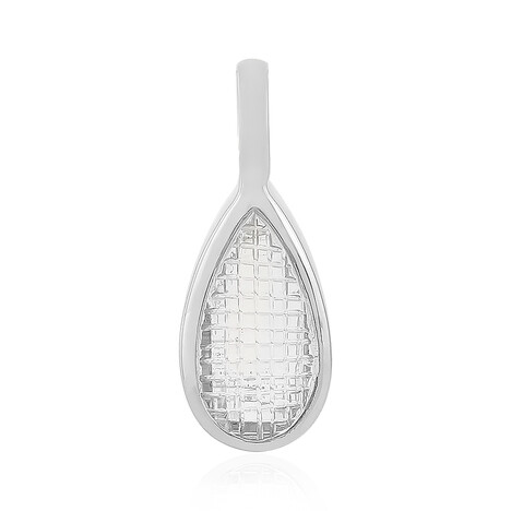 Colgante en plata con Cuarzo blanco