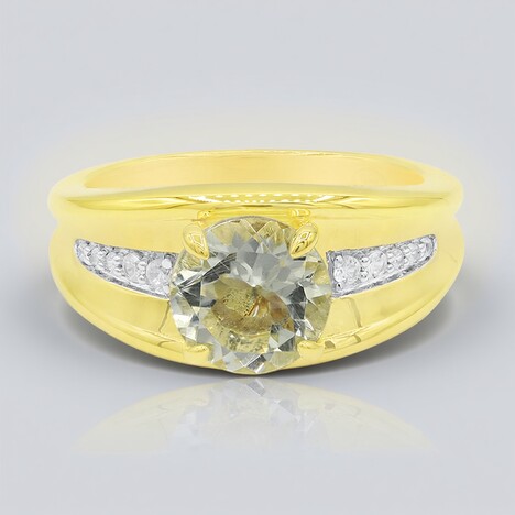 Bague en argent et Améthyste verte (Remy Rotenier)