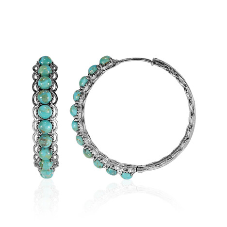 Türkis-Silberohrringe