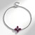 Bracelet en argent et Grenat Rhodolite