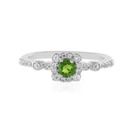 Anello in argento con Diopside Russo