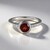 Anello in argento con Granato Mozambico
