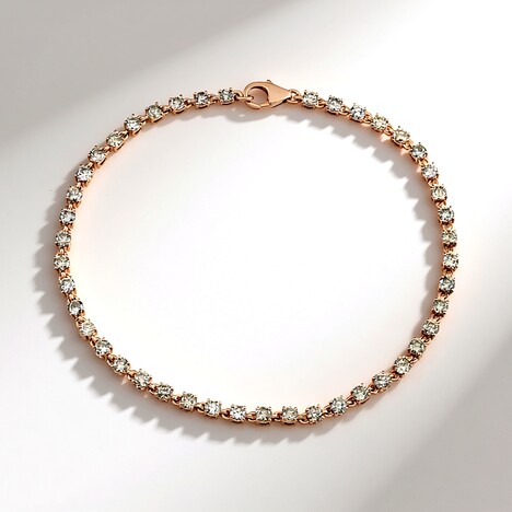 Bracelet en or et Diamant chocolat I2 (SUHANA)