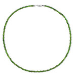 Collier en argent et Diopside de Russie