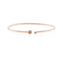 Zilveren armband met een roze zirkoon