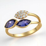 Anello in oro con Tanzanite AAA (CIRARI)