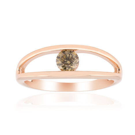 Bague en or et Diamant rose de France VS1 d'Argyle (Annette)