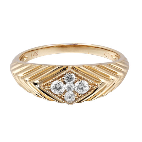 14K SI1 (H) Diamond Gold Ring (CIRARI)