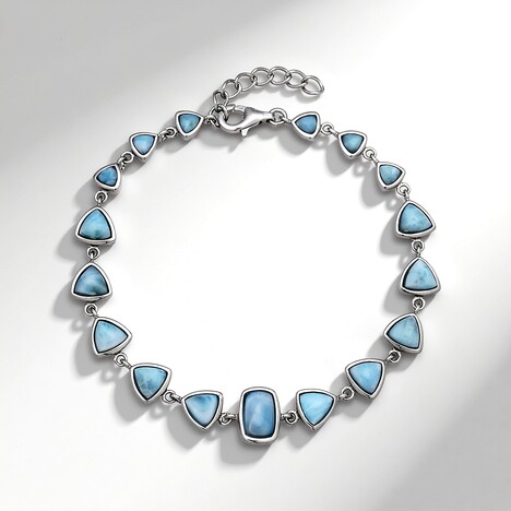 Bracciale in argento con Larimar