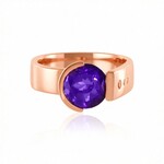 Anello in argento con Ametista Siberiana (de Melo Essence)