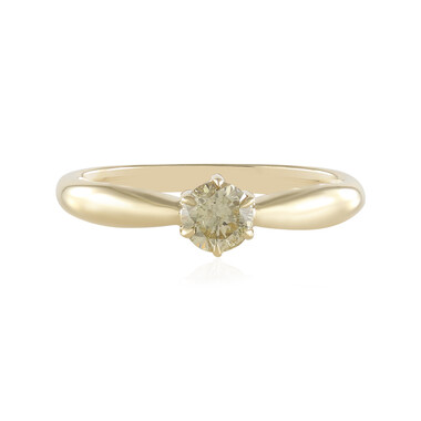 I2 Schokoladen-Brillant-Goldring