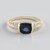 Anello in oro con Spinello Blu Cobalto Luc Yen (AMAYANI)