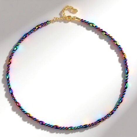 Collana in argento con Ematite Mistica