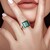 Anillo en plata con Malaquita (Adela Silber)