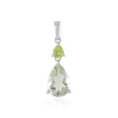 Ciondolo in argento con Ametista Verde