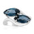 Zilveren ring met Londen-blauwe topaasstenen (de Melo Essence)