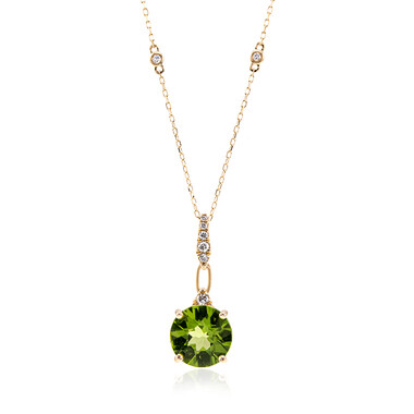 Dashihe-Peridot-Goldhalskette (CIRARI)