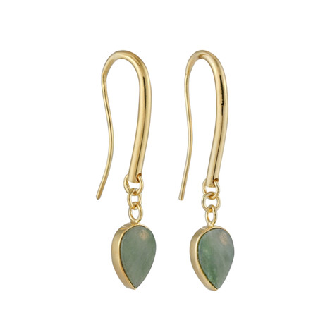 Pendientes en plata con Nefrita (Bali Barong)