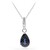 10K Ceylon Blue Sapphire Gold Necklace
