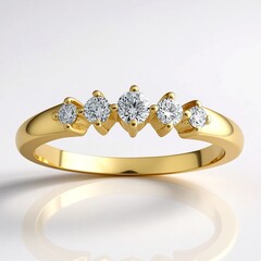 Anello in oro con Diamante SI2 (H) (de Melo Gold)