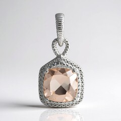 Ciondolo in argento con MORGANITE MARROPINO