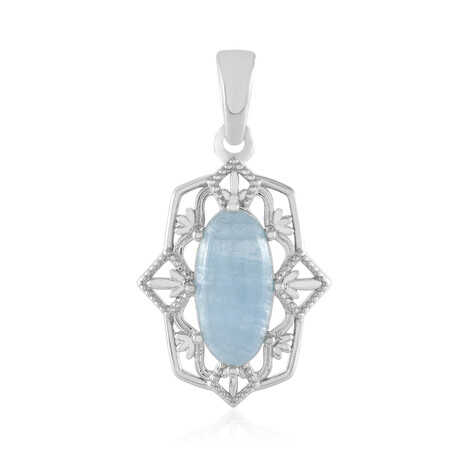 Colgante en plata con Aguamarina de Brasil