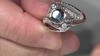 Anillo en plata con Topacio azul de Londres (de Melo Essence)