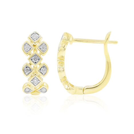 SI2 (G) Brillant-Goldohrringe (Annette)