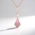 Collier en argent et Opale rose (KM by Juwelo)