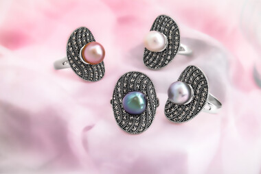 Freshwater pearl Silver Ring (Annette classic)