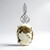 Ciondolo in argento con Magnesite