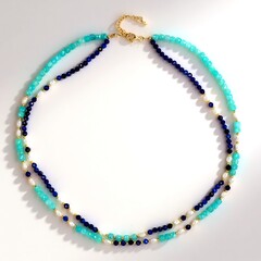 Collana in argento con Amazzonite